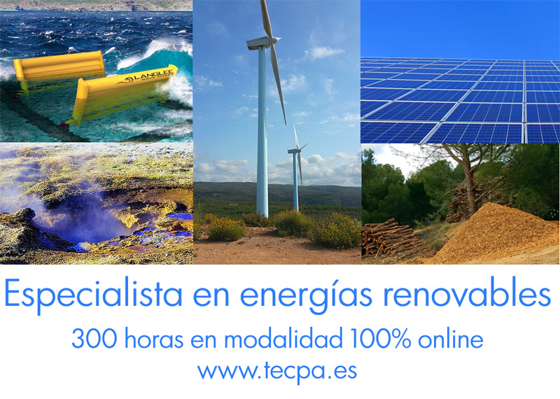 Curso de energías renovables. 300 horas online